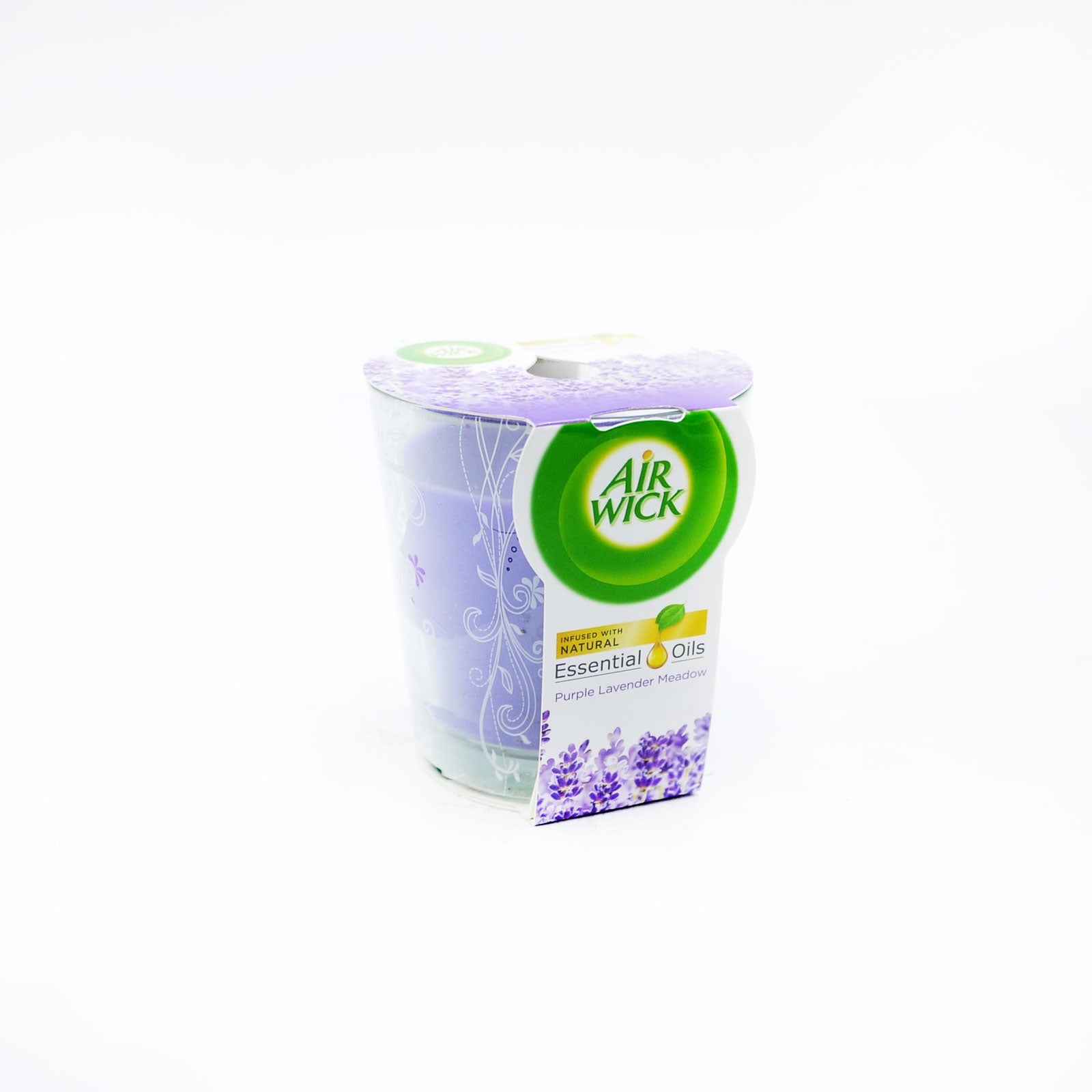 Air Wick Perfumed Candle Essential Oil Purple Lavender 105g Air Wick Perfumed Candle Essential Oil Purple Lavender 105g